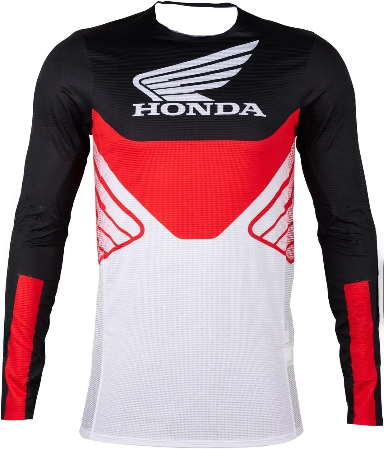 

Джерси с длинными рукавами для энтузиастов Honda, мужская и женская спортивная рубашка для гонок на мотоциклах, свободный дышащий трикотаж с круглым вырезом для скоростного спуска
