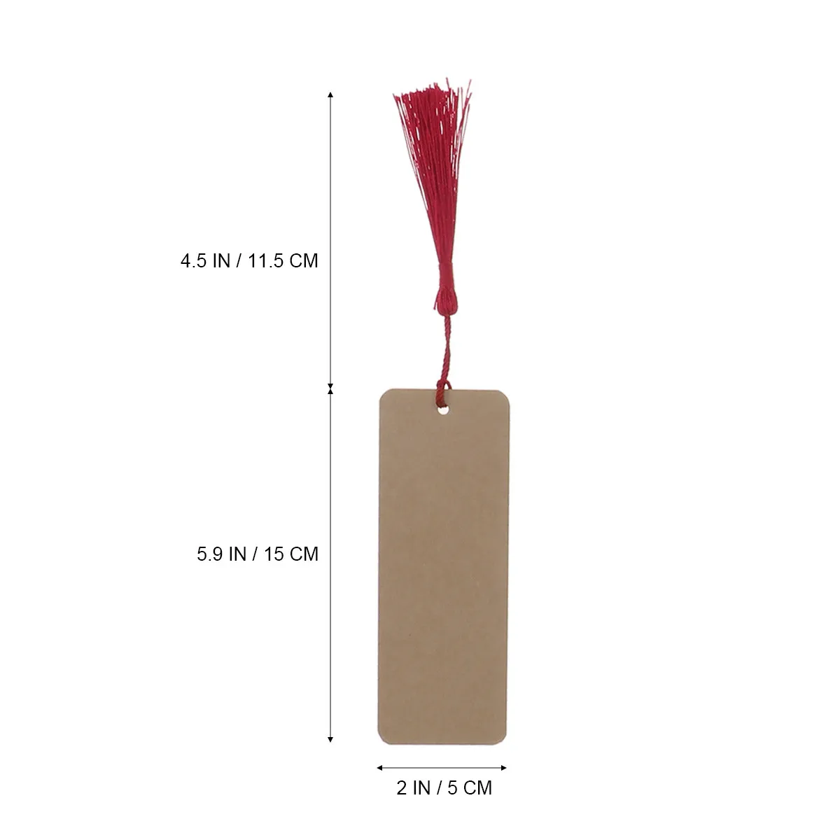 24Pcs Paper Blank Bookmarks Tassel Design for Study Notes Learning Progress Tracking Book Decoration Gift Bookmark Stationery