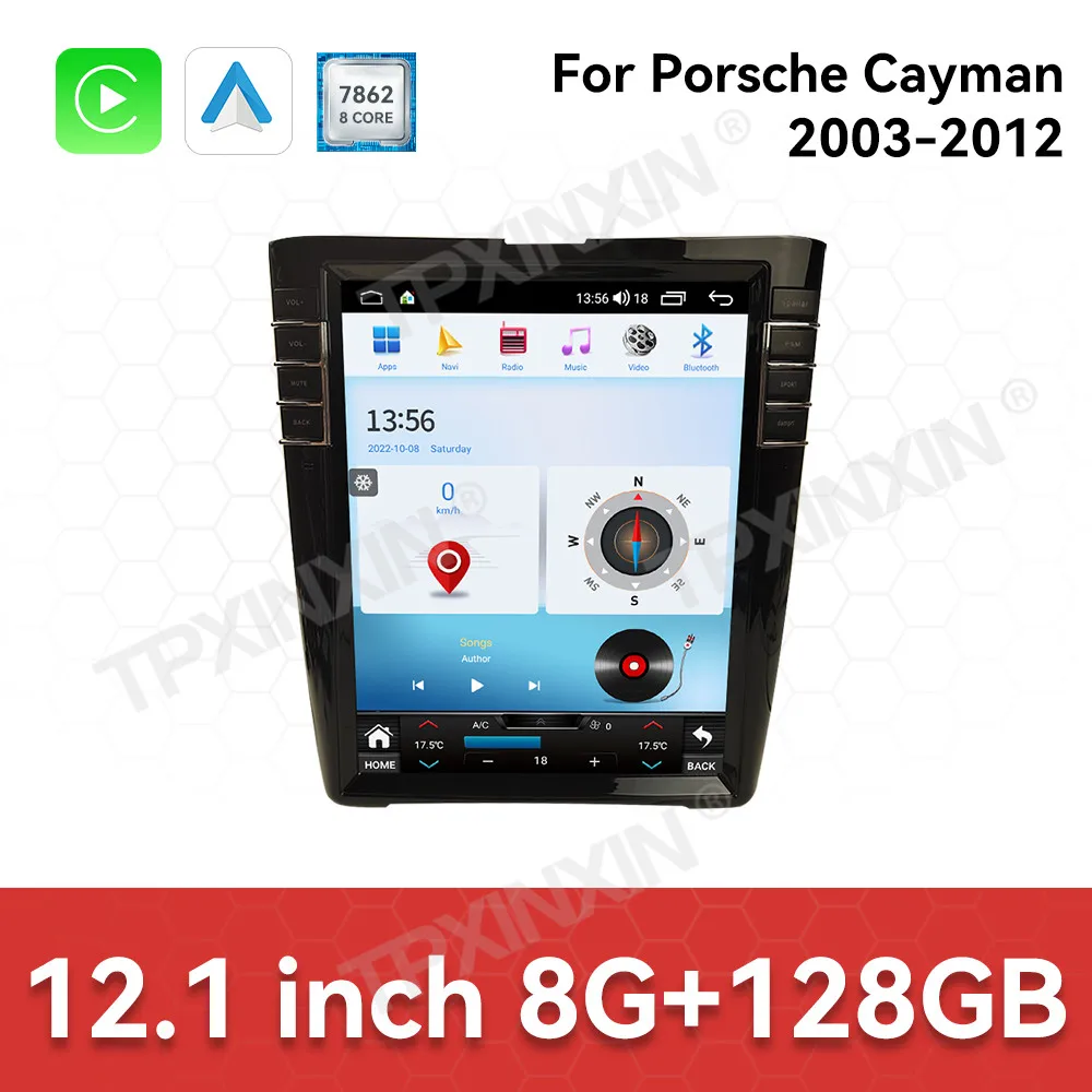 

Автомобильный радиоприемник с сенсорным экраном для Porsche Cayman 2003-2012 Android GPS автомобильный мультимедийный авторадио стереоприемник головное устройство