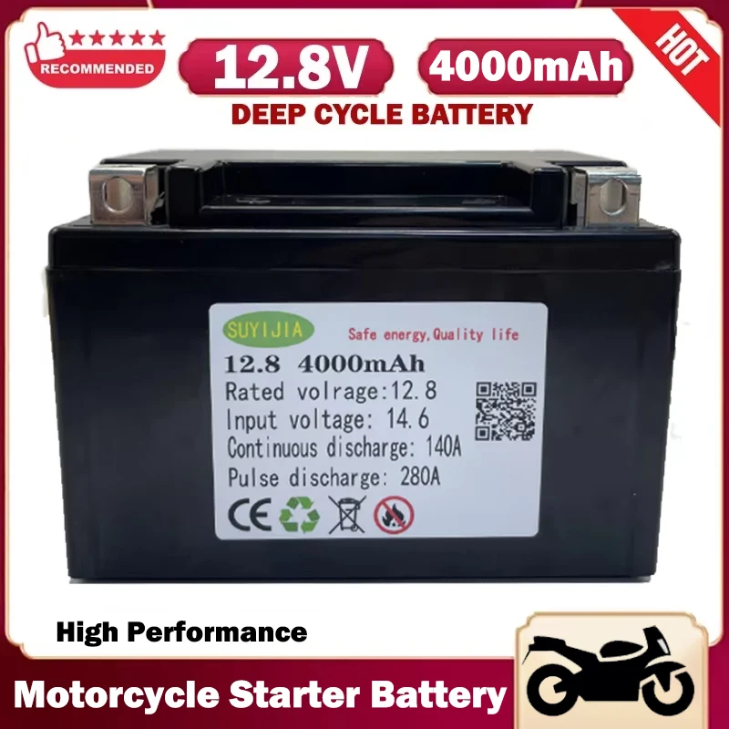 

New 12.8V 14.6V Lithium Iron Phosphate High-rate Discharge 45C 280A 4000mAH for Car Start Motorcycle Start Mode Aircraft Battery