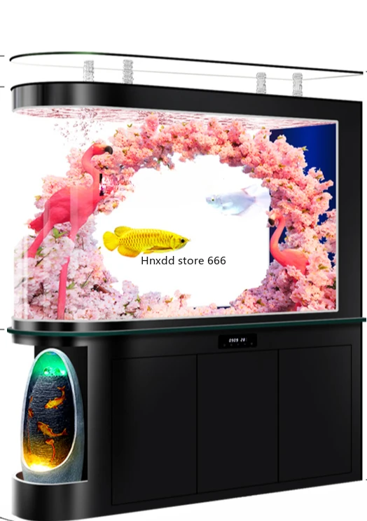 Fish Tank Subareas Screens Hallway Water Curtain Wall Living Room Large Intelligent Aquarium