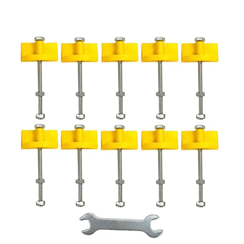 

10pcs Manual Tile Locator Wall Tiles Regulator Height Adjustment Positioner Leveler Ceramic Fine Thread Rising Tool