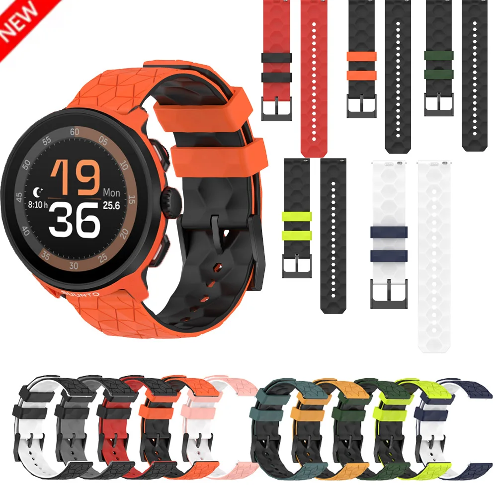 22mm Watch Strap For SUUNTO RUN Watchband For Suunto Run / Ocean / Race S / Race / Vertical Bracelet Sport Silicone Wristband
