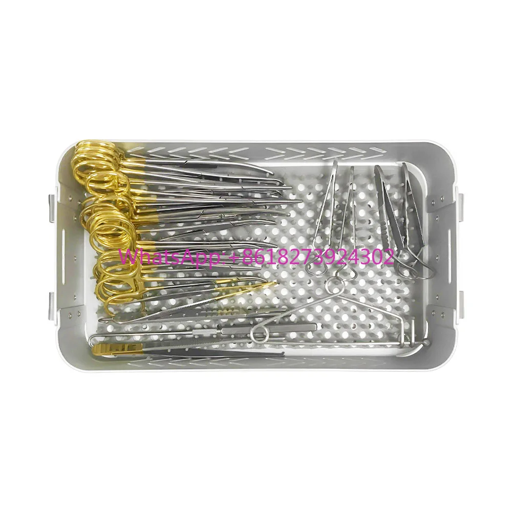 

Veterinary Instrument Orthopedic Surgical Mosquito Forceps Needle Holder Canine Feline Kit Pack Spay Set for Medical