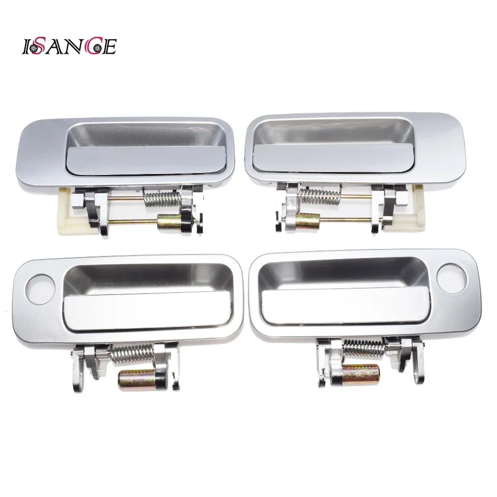 ISANCE Silver Exterior Outside Door Handle Silver 69230-YC030 69240-YC030 69220-YC030 For Toyota Camry 1997 1998 1999 2000 2001