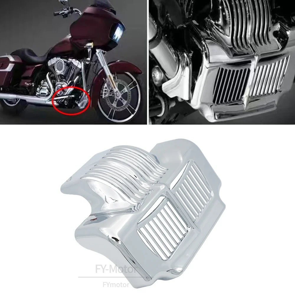 

Motorcycle Stock Oil Cooler Cover Fit For Harley Touring Street Electra Glide Road King FLHX FLTR FLHT 2011-2016