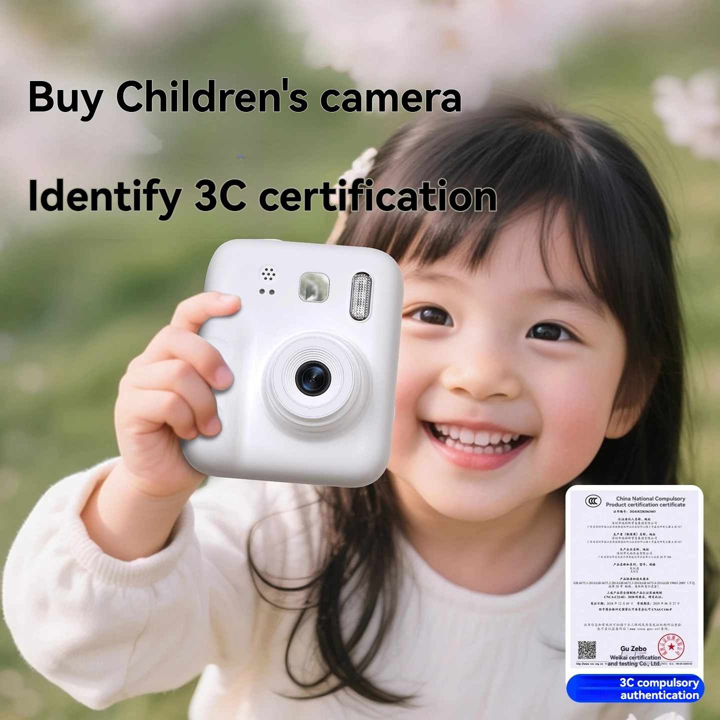 Children 1080P Hd Digital Camera Toys Instant Print for Kids Thermal Print Camera Instant Print Photo Video with 32g Memory Card