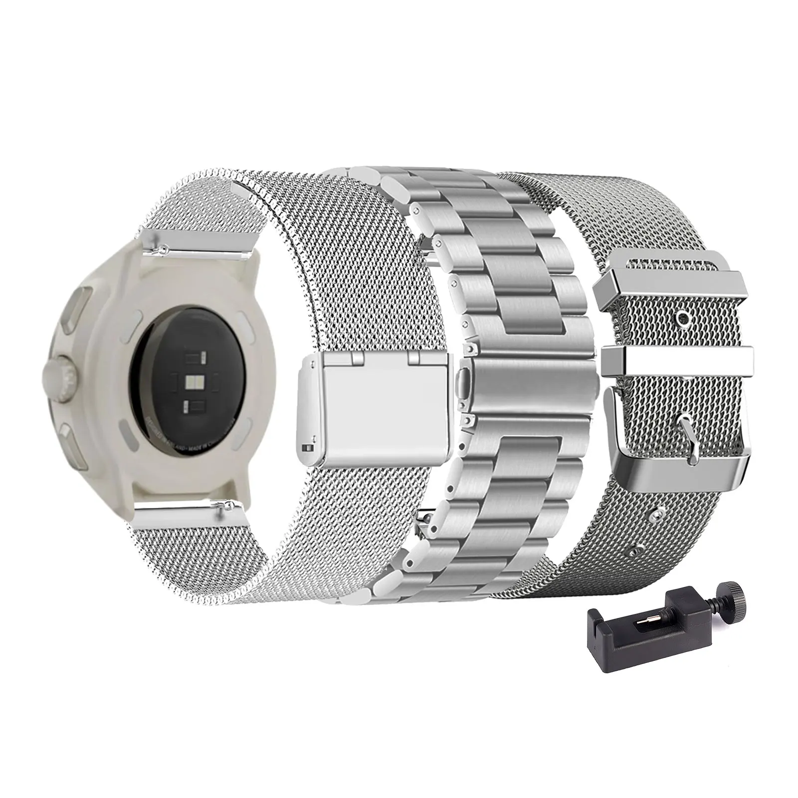 3 correas metálicas para Suunto Race 2/Race/Race S/Run/Vertical/Vertical 2/9 Peak Pro/9 Peak/5 Peak para hombres y mujeres