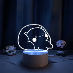 New Cartoon Bubu Dudu Night Light 16 Colorful light-box Cute Bear Panda Bedroom Mini Desk Lamp Bedroom Christmas Gift