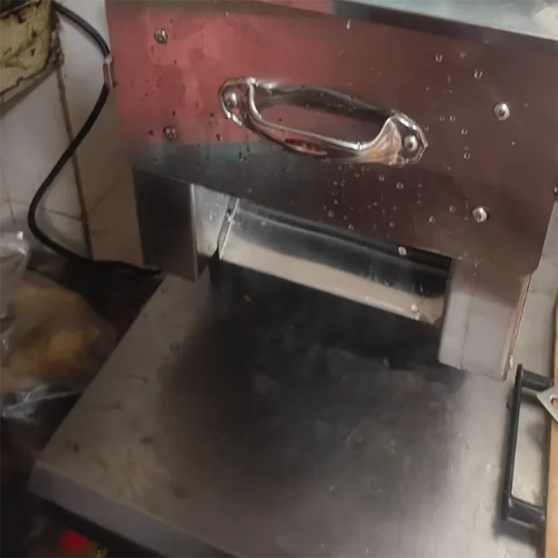 

Электрический куттер для мяса 220В, машина для нарезки замороженного мяса и курицы кубиками