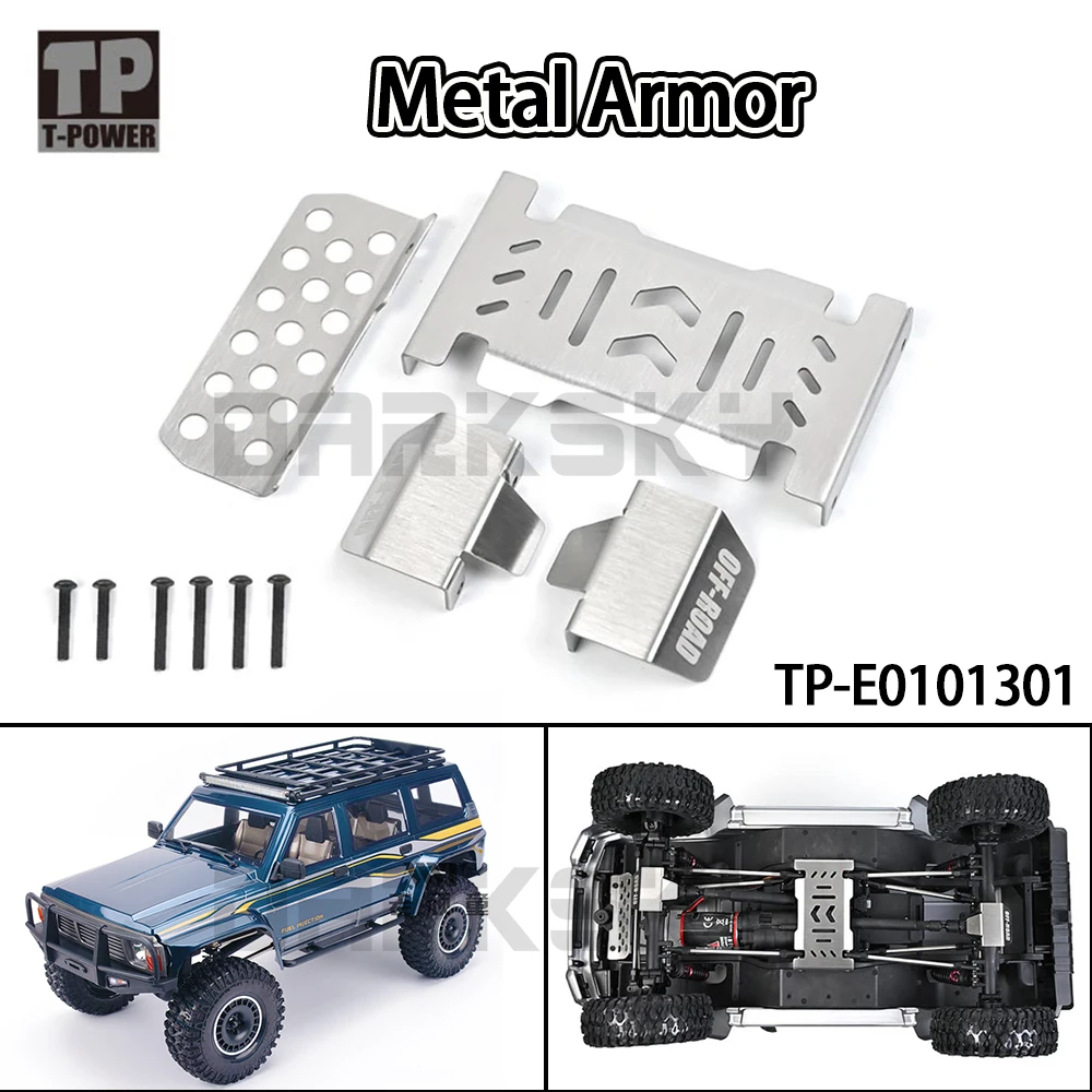 

Металлические детали радиоуправляемой модели автомобиля для 1/10 YK4107 YK4106PRO, броня шасси, металлический щит, обновленные детали