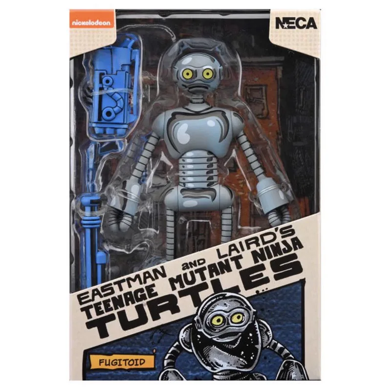 

NECA Teenage Mutant Ninja Turtle Action Figure Manga TMNT Fugitoid Figurine Anime 6-Inch Figuras Model Original Gift for Kids