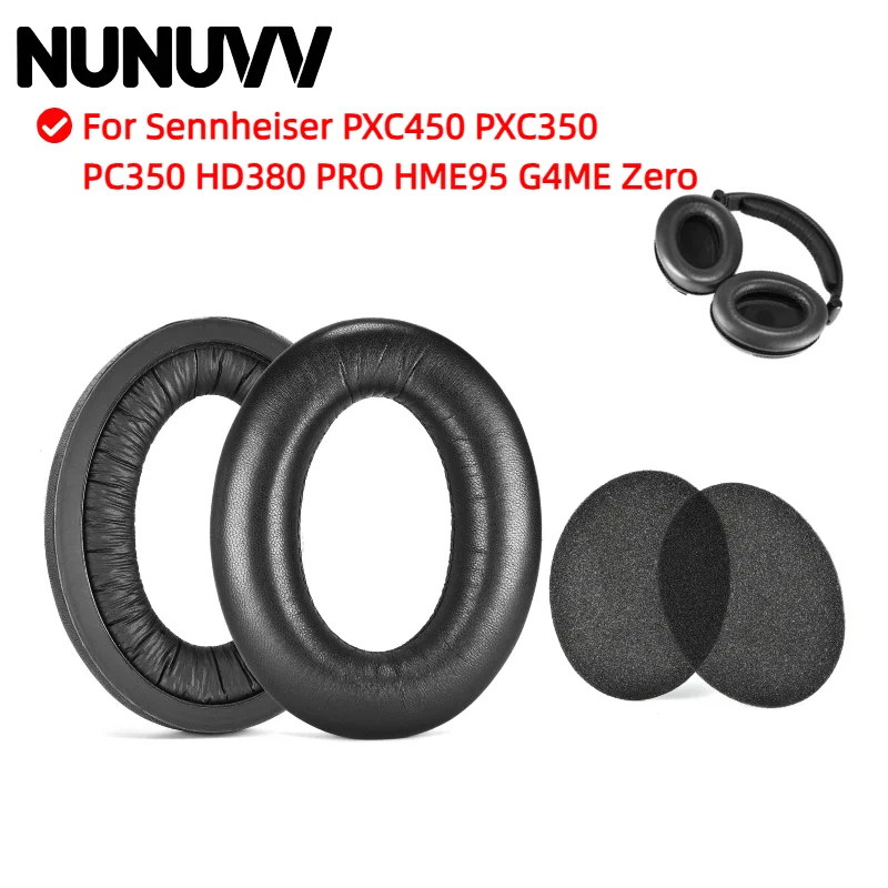 

NUNUVV сменные протеиновые амбушюры для Sennheiser PXC450 PXC350 PC350 HD380 PRO HME95 G4ME Zero наушники пена высокого качества