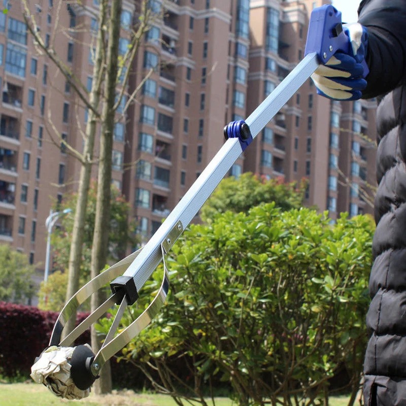 

Extra Long Arm Extension Reacher Grabber Easy Reach Pick Up Tool Foldable Garbage Pick Up Tool Trash Rubbish Clip Dropshipping broom and dustpan set