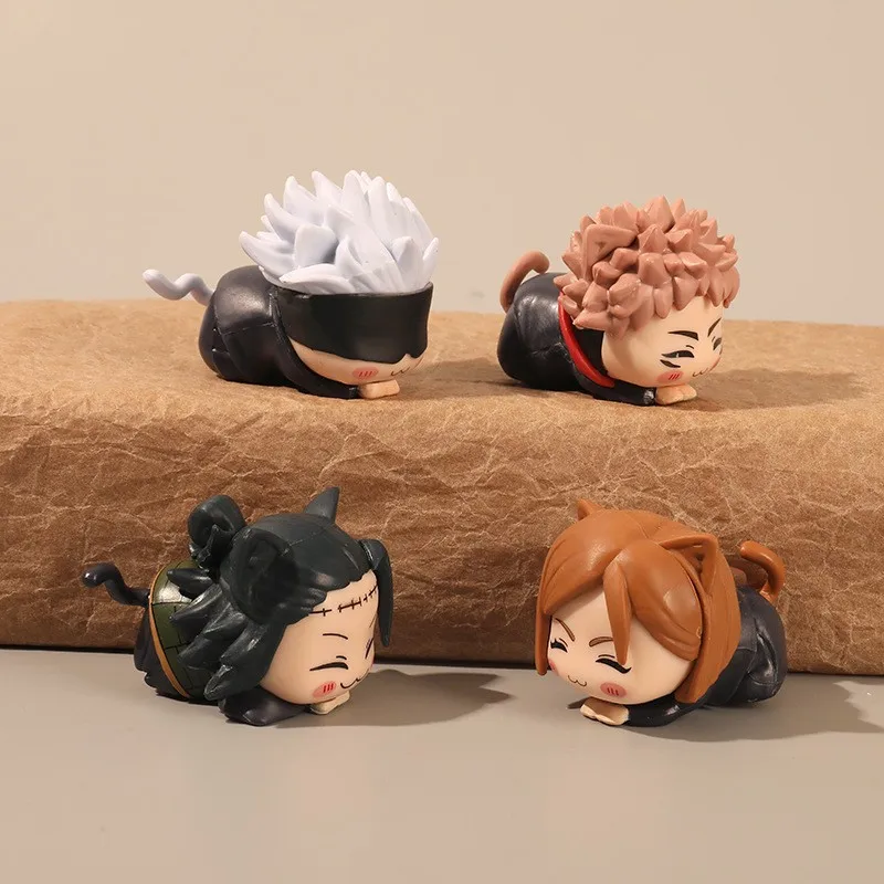 Satoru Gojo Figure Kawaii Geto Suguru Action Figurine Cute Yuji Nobara Anime Jujutsu Kaisen Statue Decoration Table Accessories