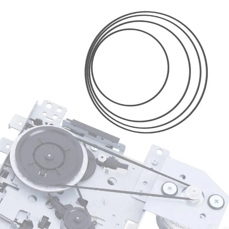 

L41E Square Rubber Belt 1.0mm Thickness 105mm-150mm Folded Option for Square Tape