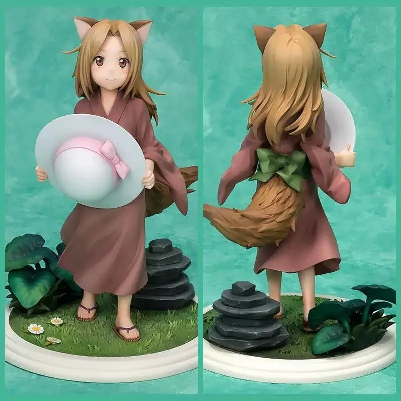 20cm Anime Natsume Yuujinchou Action Figure Little Fox Demon Hat Child Fox Model Figures PVC Movable Model Room Decoration Gifts