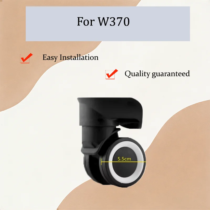 

Прочные сменные колеса для багажа 360° для W370/W370-2 ° Поворотные бесшумные амортизирующие колесики из ТПУ для ремонта чемоданов