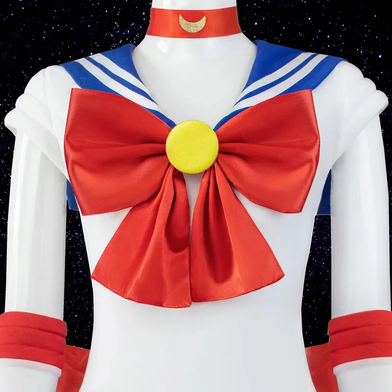 【Wetrose】재고 있음 세일러 문 코스프레 의상 Usagi Tsukino Mercury Mars Jupiter Venus Jk 유니폼 사이즈 가발 할로윈 크리스마스