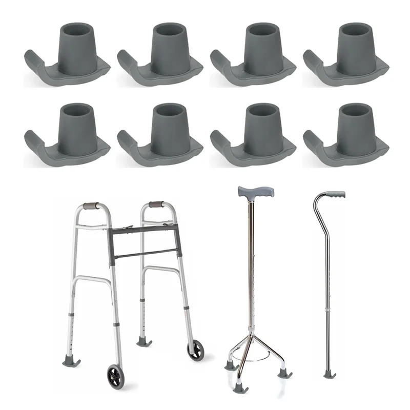 

8-комплект для замены лыжного планера Walker — противоскользящий пластиковый аксессуар для помощи при ходьбе