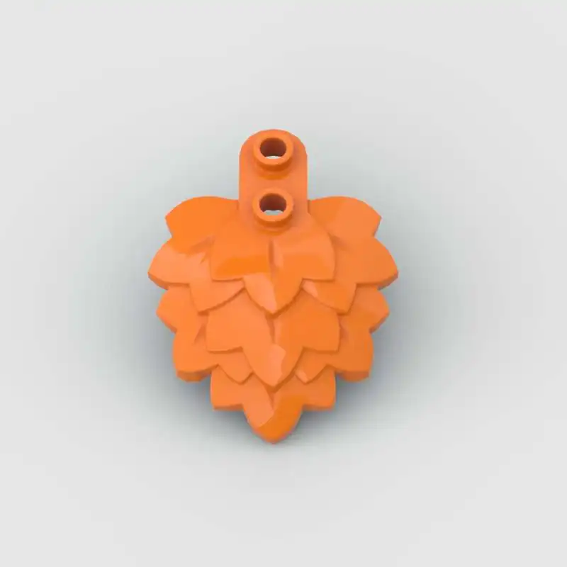 50Pcs 1.3x4x5 Layered Leaves Bricks 5058 Compatible Building Blocks Tree Plant Scene DIY Assembly Kids Toy Parts