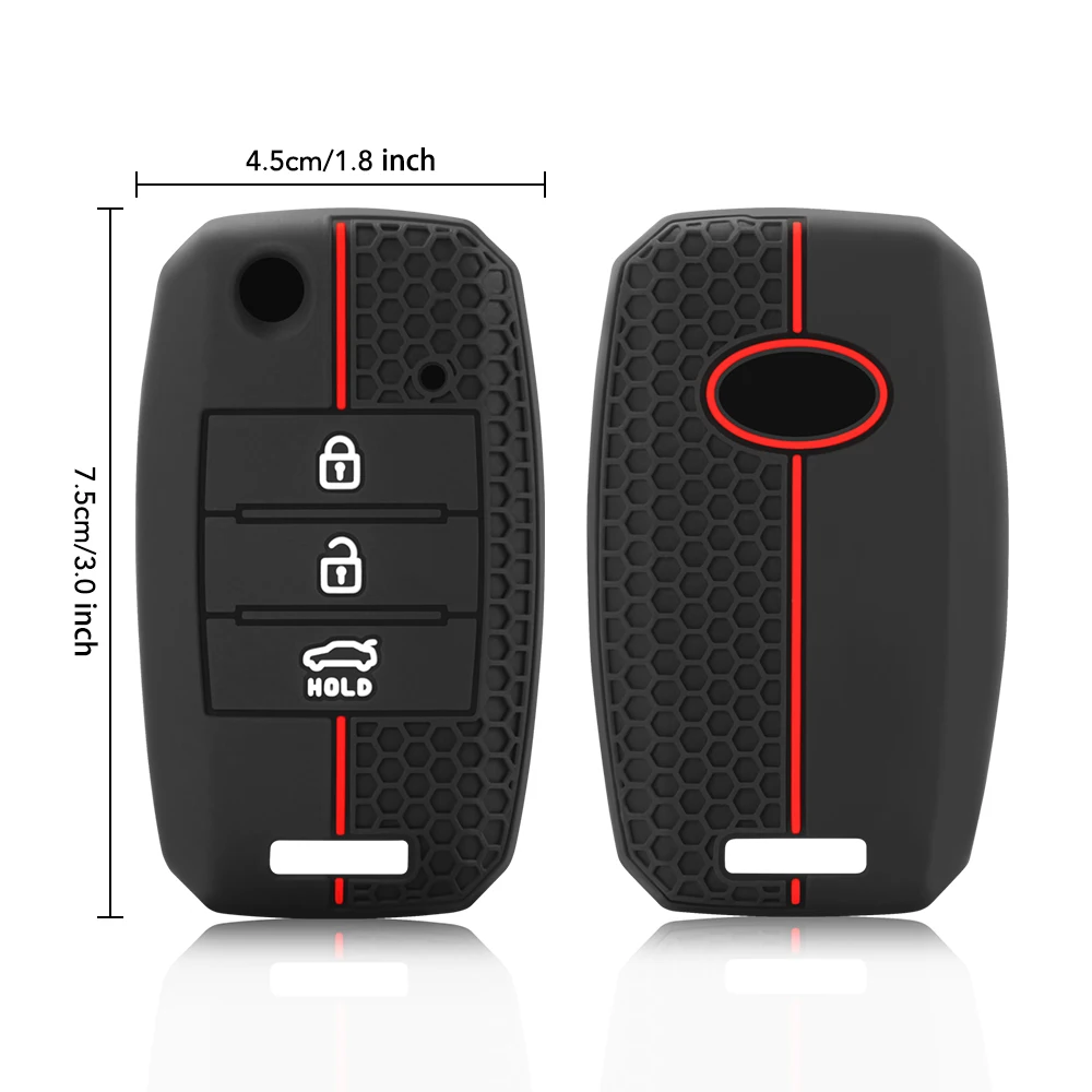 Casing Penutup Cangkang Fob Kunci Mobil untuk Hyundai Solaris 2 I20 I30 I35 Azera Elantra Santa Fe untuk Kia Rio Soul Sportage Carens Sorento