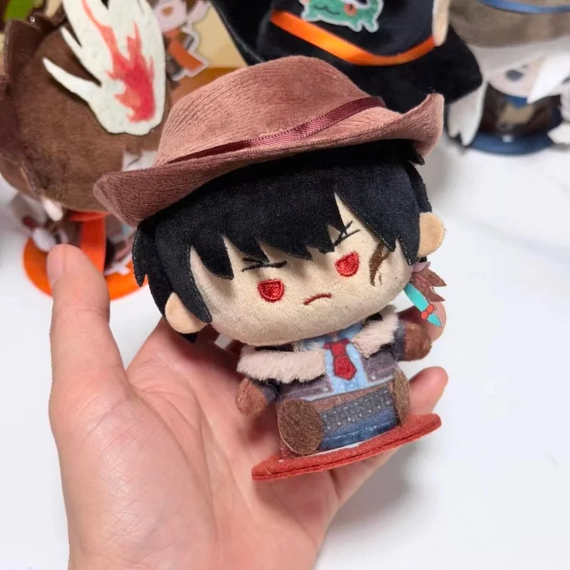 Новый оригинальный HITMAN REBORN! Коллекционные плюшевые игрушки-брелоки для рюкзаков «Западный Ковбой» (аниме-фигурки, 10 см), магнитные, подарок