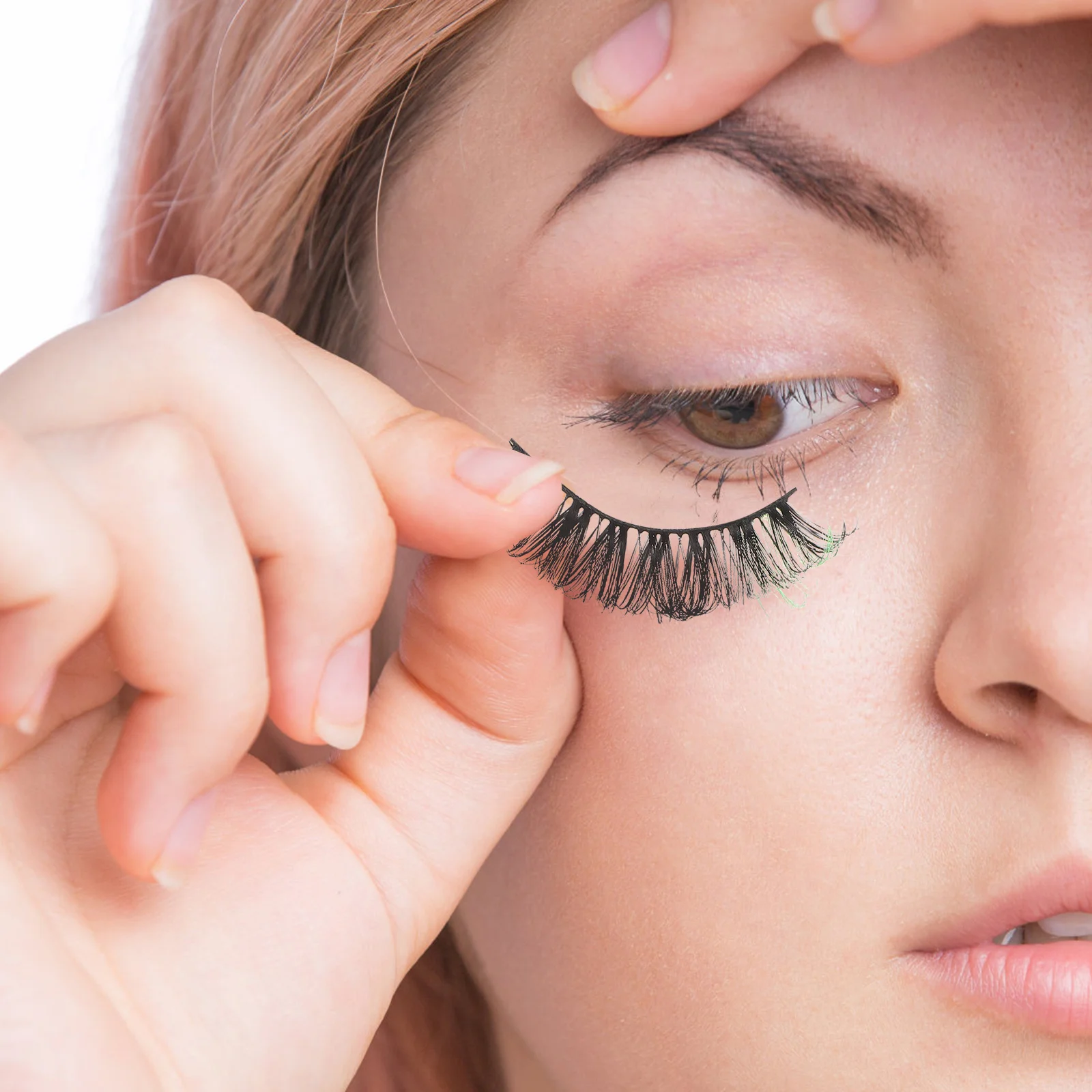 

2pcs 10 Pairs Colored Lashes Set Fake Eyelashes For Women Glamorous False Lashes Cosplay Party Halloween Christmas Shiny Eye