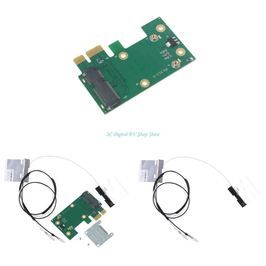 

E74D Mini PCI-E to PCI-E Adapter Card for Router( with 2 Antennas)