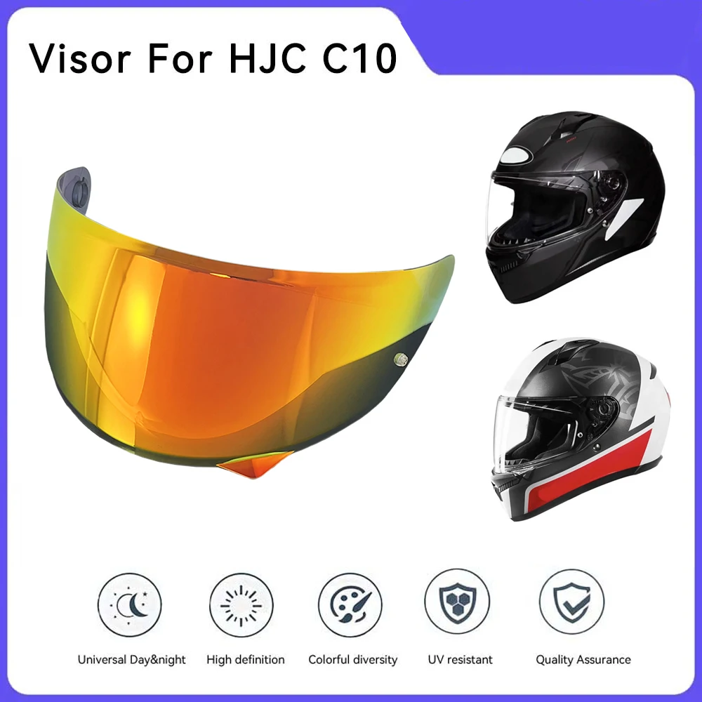 

Motorcycle Helmet Visor Lens Full Face Helmet Sun visor For HJC C10 Replace Anti-UV Anti-Scratch Dustproof Wind Shield