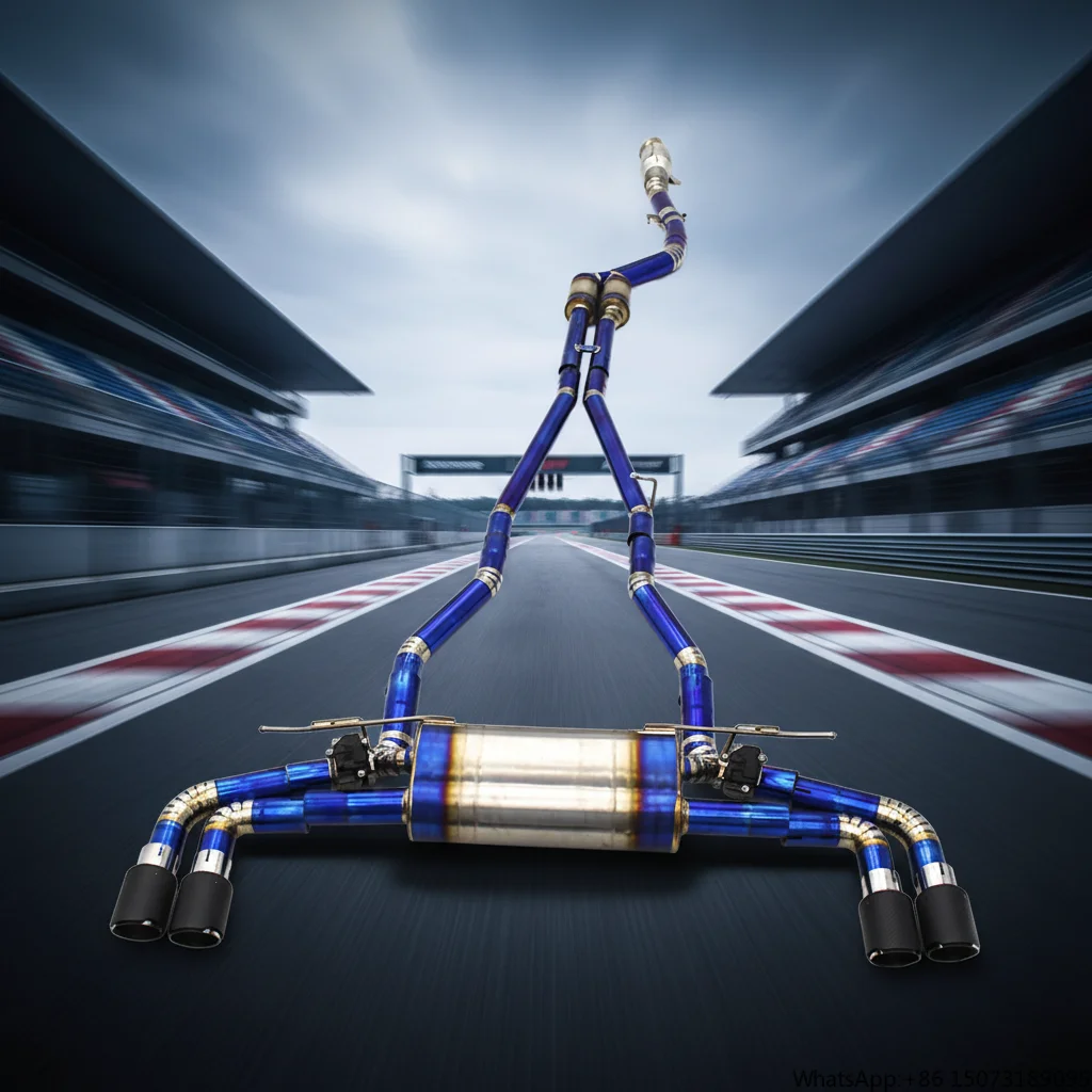 

Custom OEM Bolts-On Direct Replacement for 540 540i 3.0T 2017-2023 Titanium Exhaust Pipe with Actuators Turbo Link Pipes