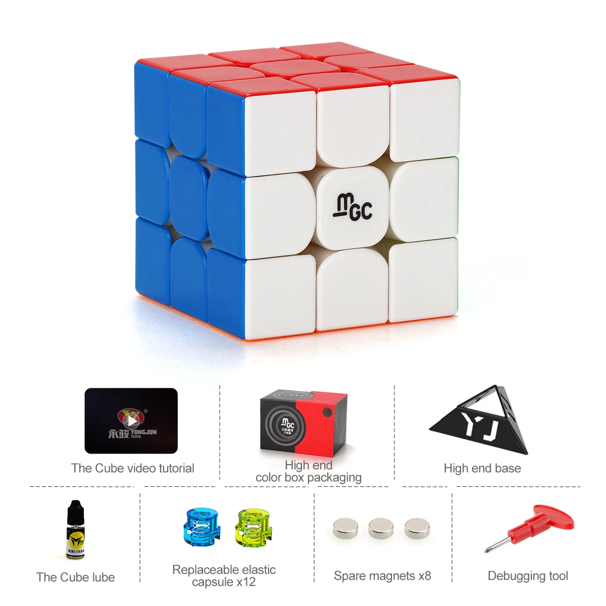 YJ MGC V2 Upgrade Toys 3x3x3 Magnetic Speed Puzzle Cube 3x3 Magic Cube Fidget toys Cubo Magico