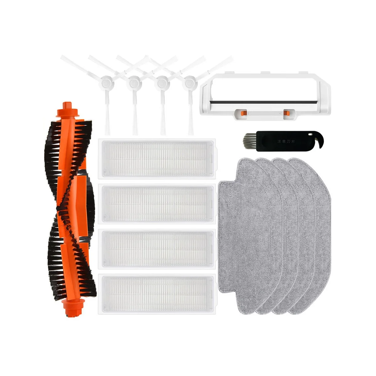 Запчасти для пылесоса для робота-пылесоса 3C B106CN Запасные части Аксессуары Основная боковая щетка Hepa-фильтр Швабра тряпка тканевый чехол