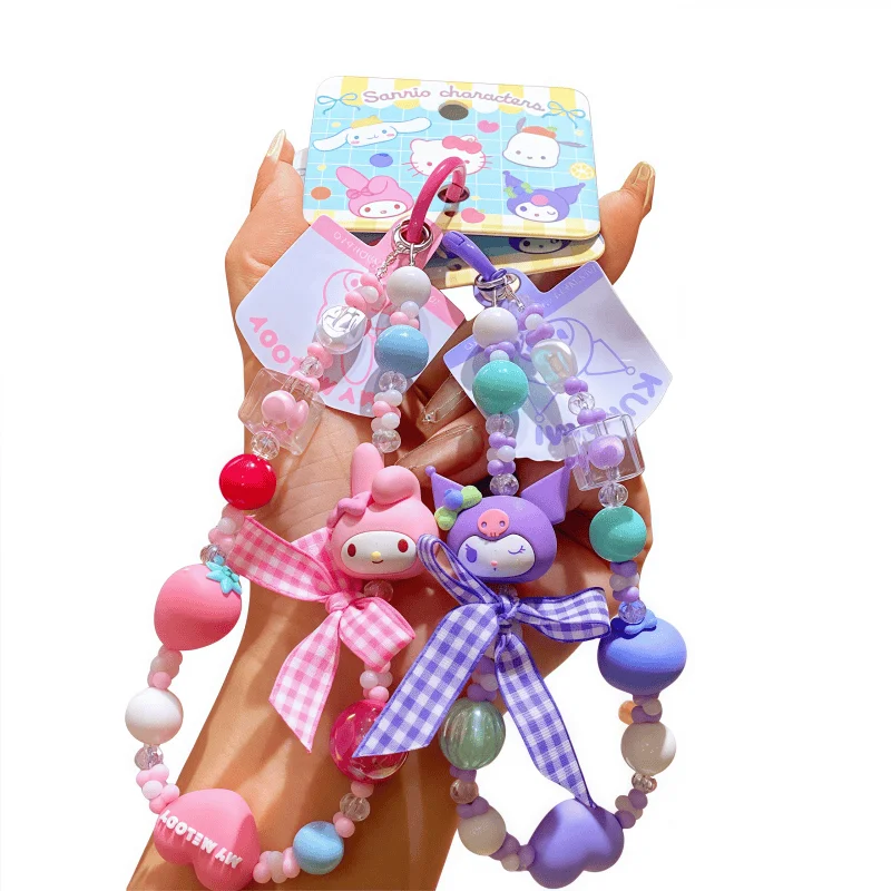 

Sanrio, schoolbag pendant, kuromi cartoon, cute, bow, exquisite, mobile phone chain, My melody, high appearance, car keychain