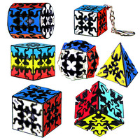 Qiyi Magic Gear Cube 3x3 3x3x3 큐브 кубики Cubo Mágico Profissional Gearwheel Magico Puzzle головоломка 기어큐브 Twist Game Gifts