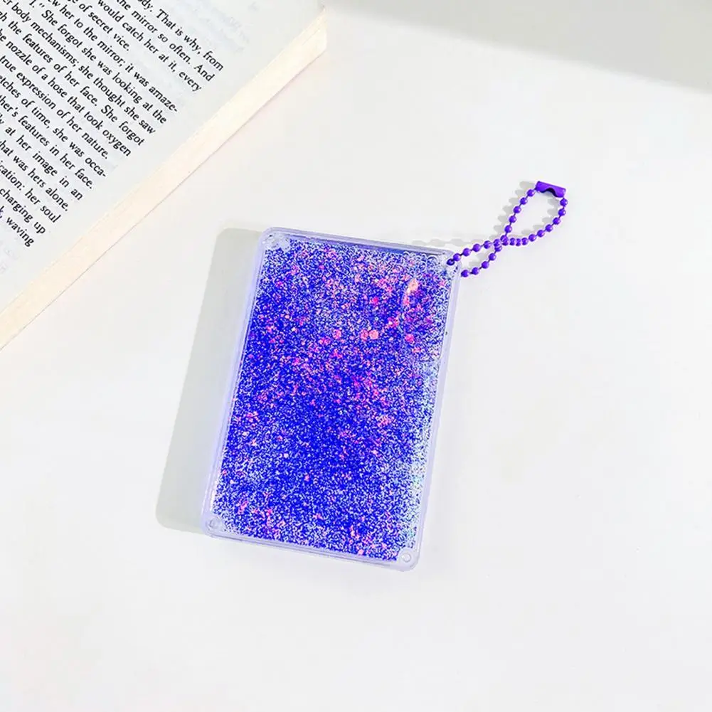 Minimalistic  Useful Quicksand Design Card Brick Decoration Small Card Brick Thickened   Stationery Accessories