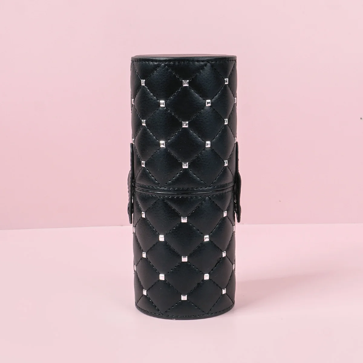 Black Large capacity multi-functional makeup brush storage container diamond square nail makeup tool storage pen holder