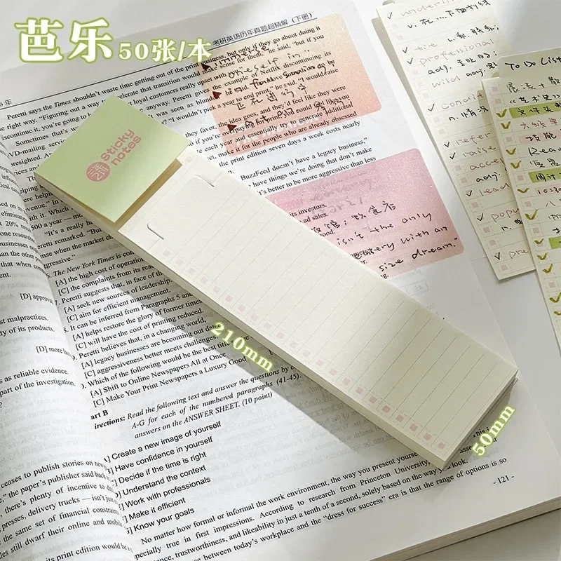 Bookmark style Folding Memo Book Blank Index Plan Can be Torn Off Portable memo pad kawaii school supplies journaling stationery