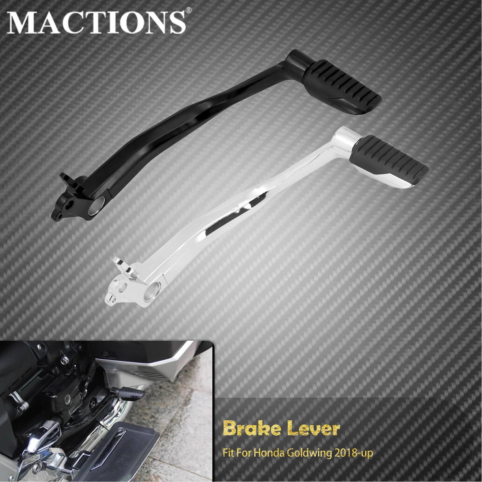 

Motorcycle Driver Footpeg Brake Lever Front Footrest Foot Control Pedal Lever Kit For Honda Goldwing GL1800 Gold Wing 2018-Up