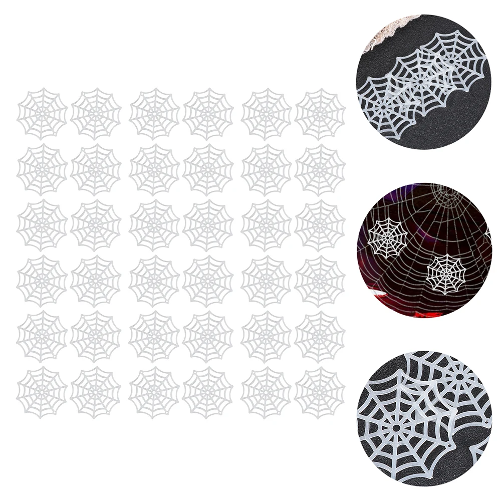 

100Pcs Luminous Halloween Cobweb Accessories Plastic Spider Webs For Creepy Realistic Party Decoration Supplies