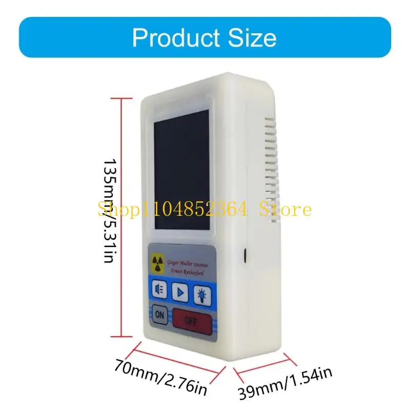 652f 정밀 방사선 측정 장치 경량 설계 기저 거는 방사성 스크리닝에 적합한 카운터