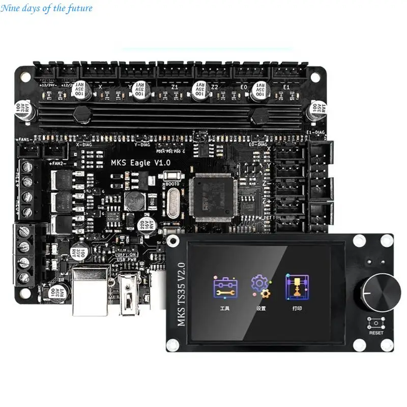 MKS 32bit Control Board TMC2209 UART Onboard TFT TS35 Display USB Printing VS MKS 3D Printer Main Board Accessories E65A