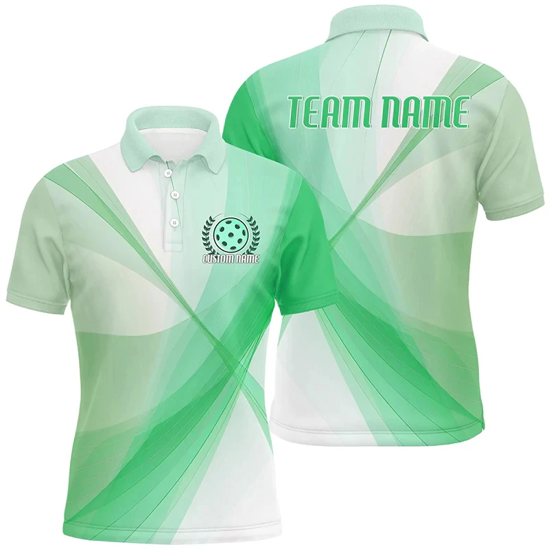 Fashion Pickleball Graphic Polo Shirts Summer Trend Short Sleeve 3D Printed Sports Polo Team Uniforms Loose Quick Dry T Shirts - Image 2