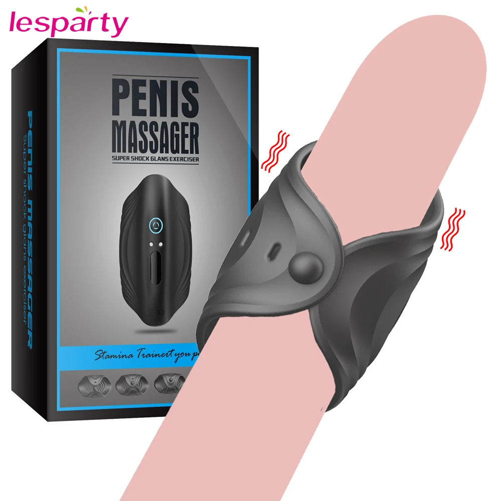 

Blowjob Glans Vibrator Penis Massager Exerciser 2 Type Male Masturbator Ejaculation Delay Last Trainer Adult Toys for Men