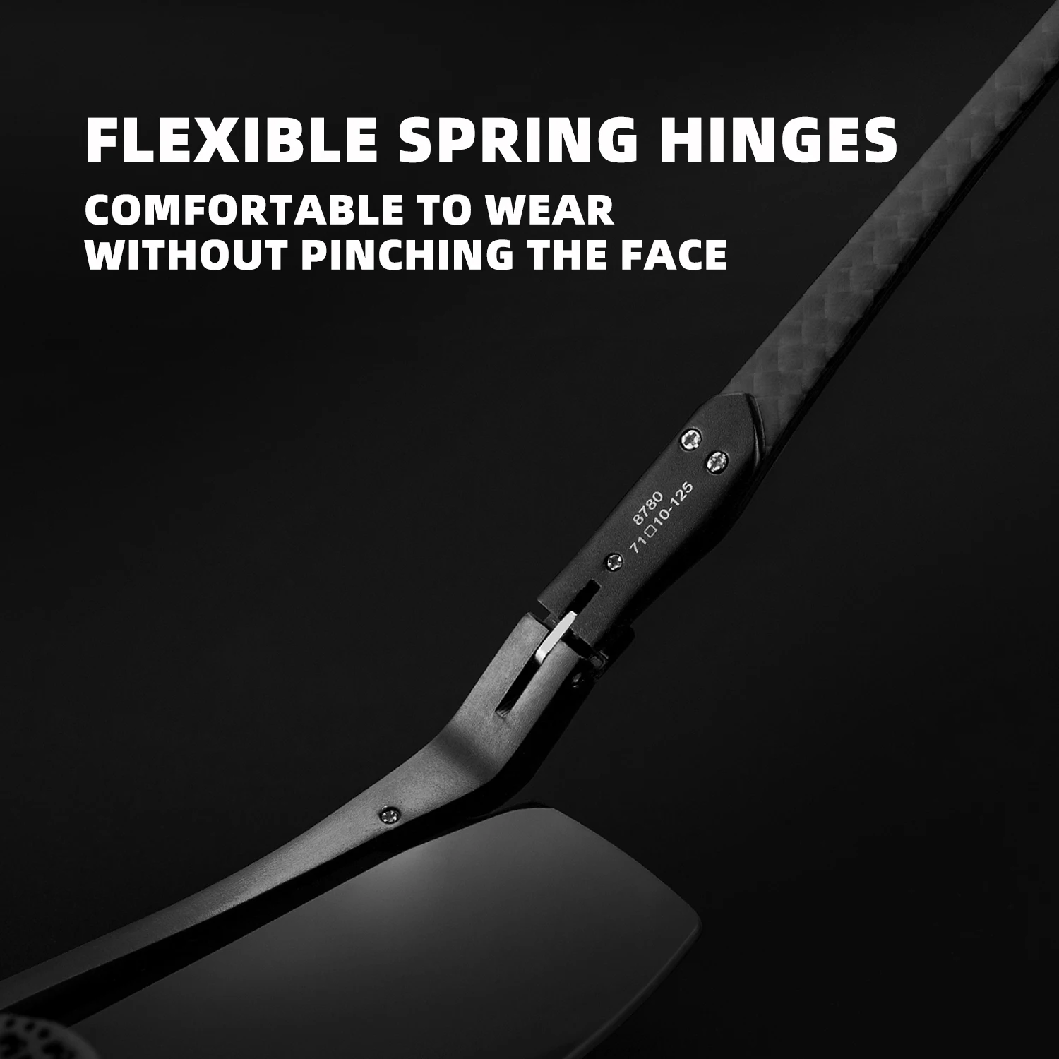 CAPONI New Sunglass men Polarized Lightweight carbon fiber Photochromic Outdoor Sports Shades Sunglasses UV400 Designer BS8780