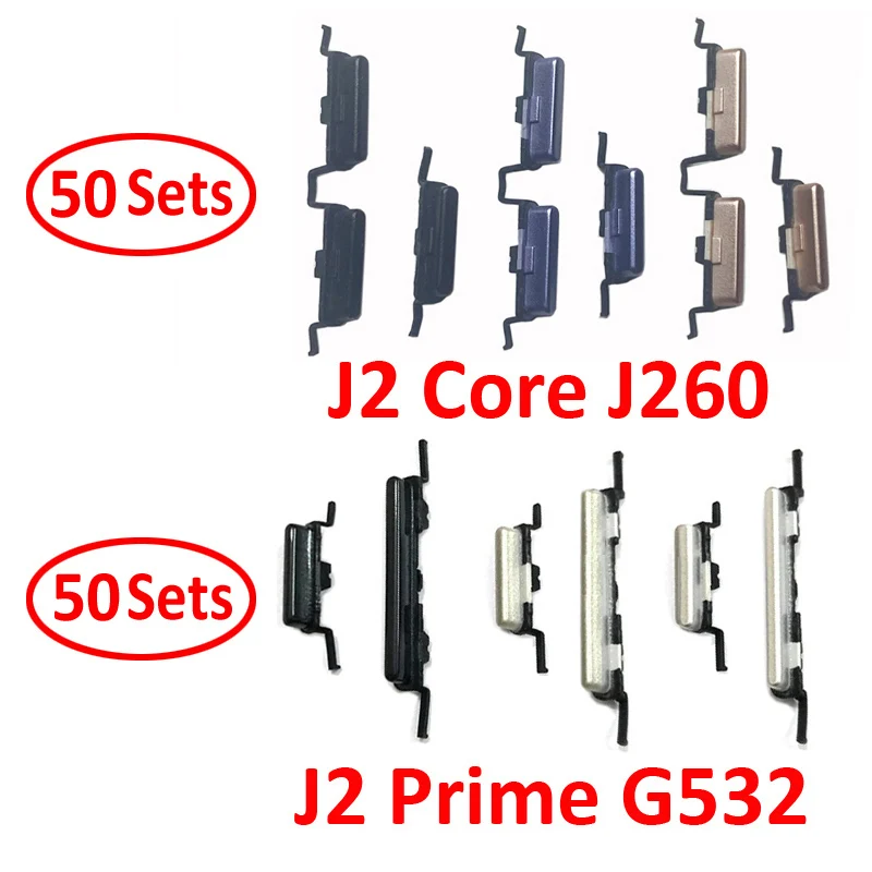 

50 Sets For Samsung Galaxy J2 Prime G532 G532F G530 G531 Phone New Volume Power Button On Off Side Key For J2 Core J260