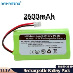 Batteria ricaricabile agli ioni di litio da 11,1 V 10,8 V 2600 mAh 18650 3S1P per spazzatrice Midea R1-L061D/E Acquisto all'ingrosso personalizzabile