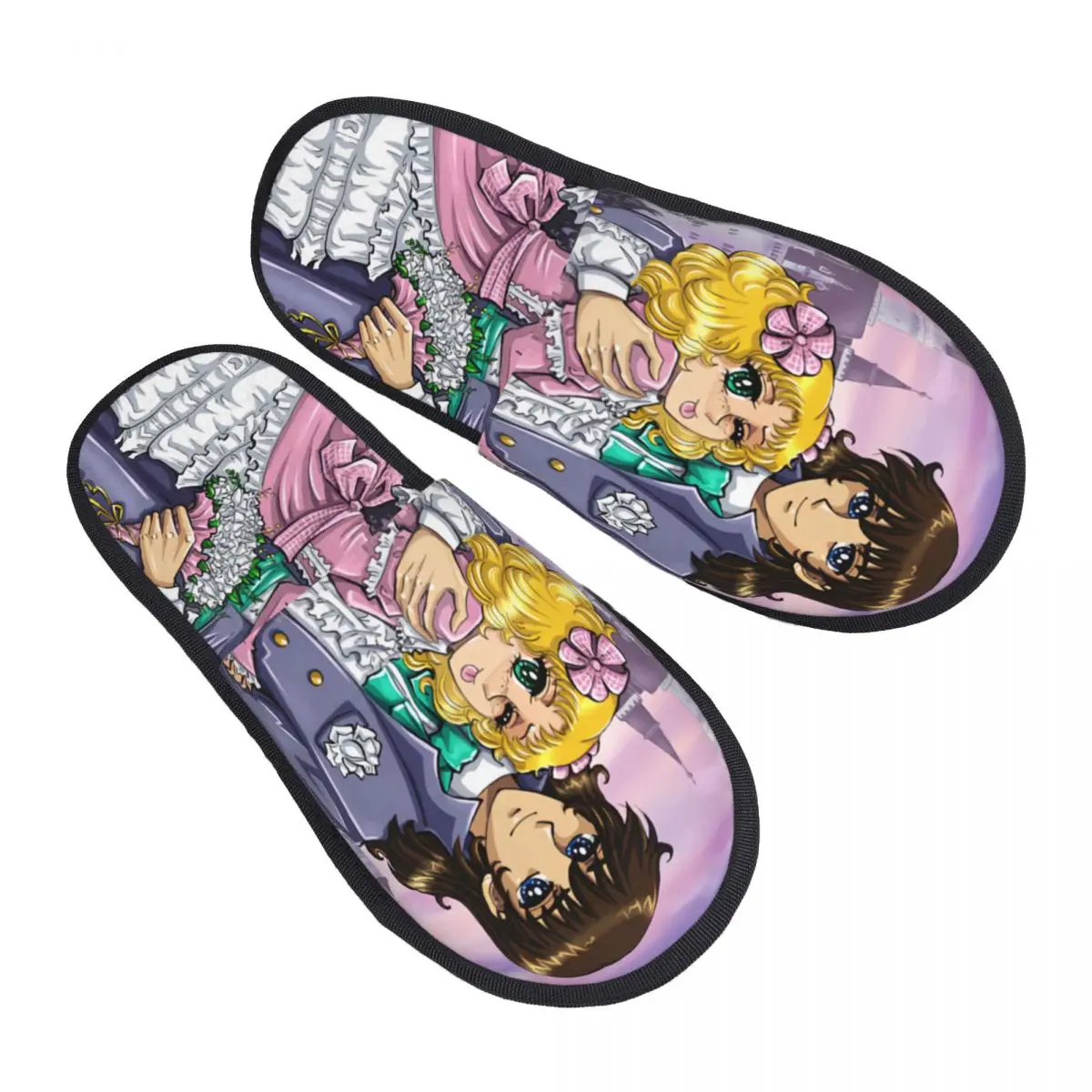 Custom Candy Candy Guest Slippers for Bedroom Women Anime Manga Cartoon Girl House Slipper