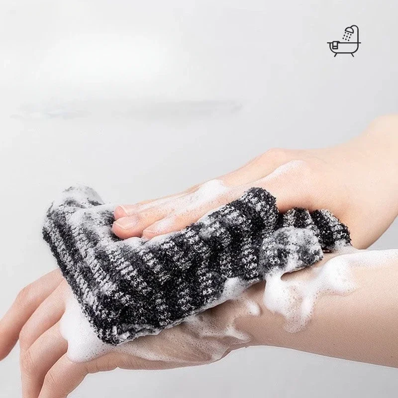 Japanese Rubbing Washcloth Bath Nylon Towel Brush for Back Towels Exfoliating Scrub Shower Sponge Body Bathroom Accessories