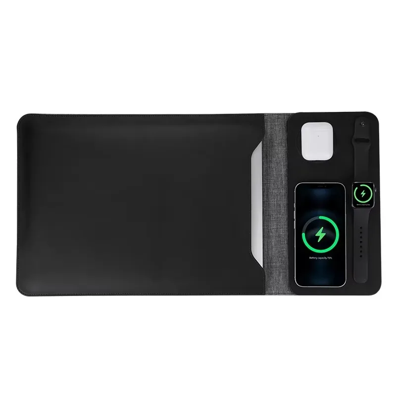 5 in 1 Wireless Charging Laptop Sleeve for Macbook Air Pro 11-14 Inch Laptops